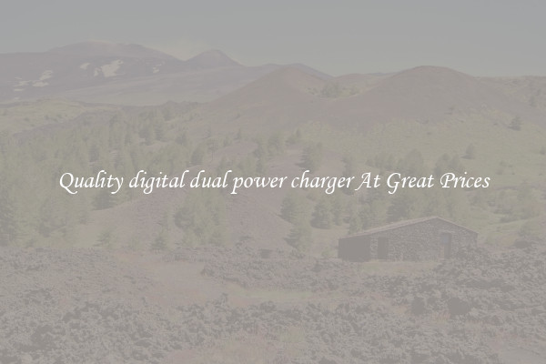 Quality digital dual power charger At Great Prices