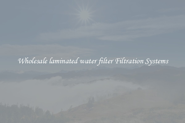 Wholesale laminated water filter Filtration Systems