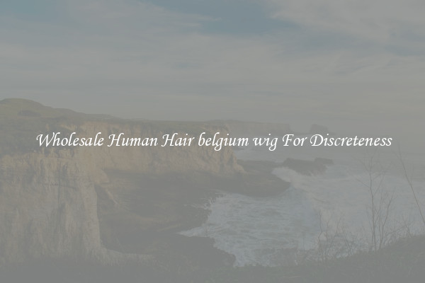Wholesale Human Hair belgium wig For Discreteness