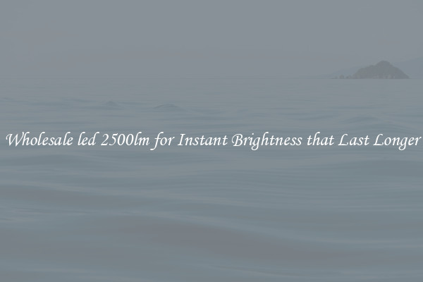 Wholesale led 2500lm for Instant Brightness that Last Longer