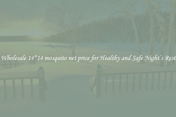 Wholesale 14*14 mosquito net price for Healthy and Safe Night’s Rest
