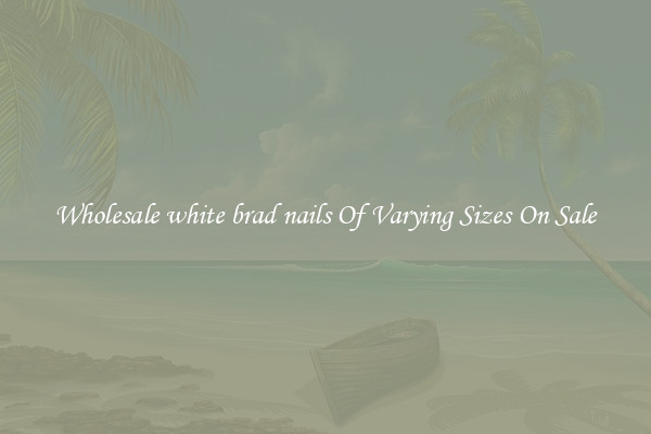 Wholesale white brad nails Of Varying Sizes On Sale