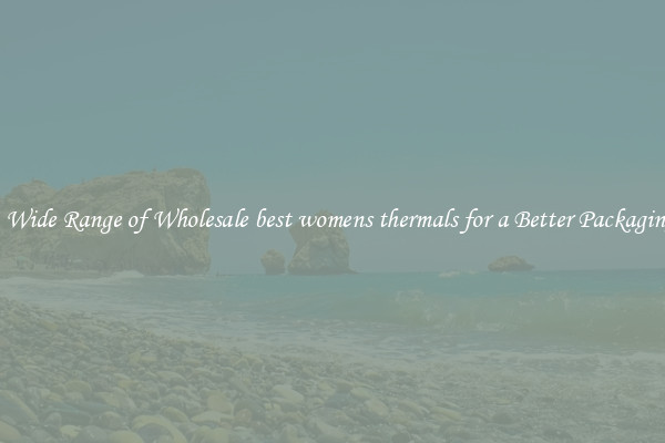 A Wide Range of Wholesale best womens thermals for a Better Packaging 