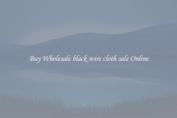 Buy Wholesale black wire cloth sale Online
